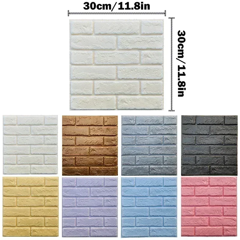 Decorative 3d Wall Stickers Self Adhesive Wallpaper Panels Home Decor Living Room Bedroom House Decoration Bathroom soft Tiles