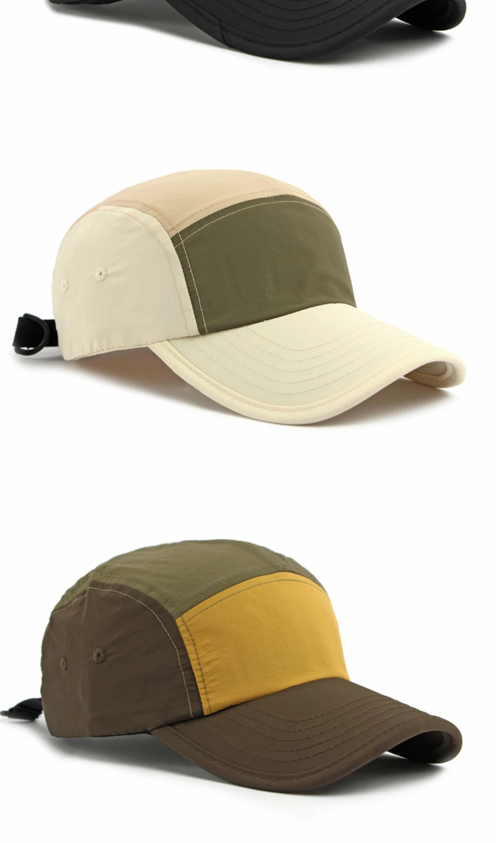 HT5123 Frühling Sommer Sonnenkappen für Herren Damen 2026 Neue Patchwork Verstellbare Snapback-Kappe Männlich Weiblich Sport Lauf Baseball Caps – Detail 7