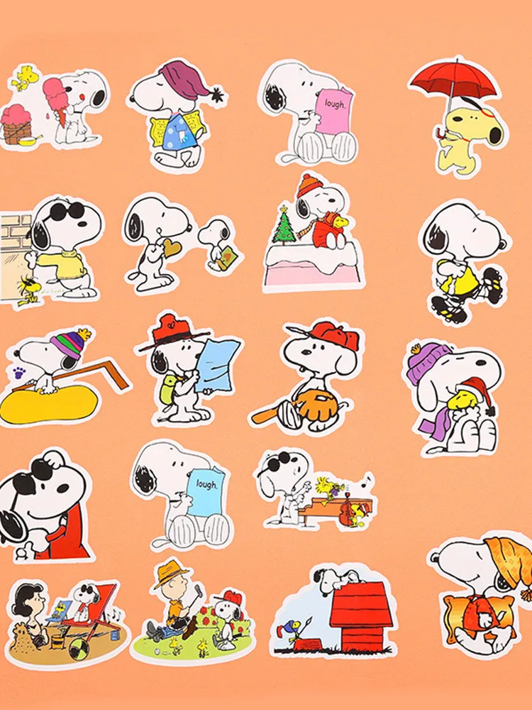 AliExpress Bandai 50/100Pcs Snoopy Stickers Graffiti Luggage Book Skateboard Bicycle Guitar Laptop Kids Waterproof Stiker Toys Birthday Gift
