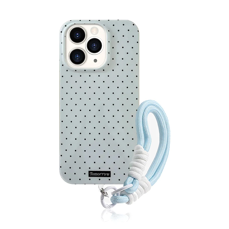 INS Polka Dot Kleine frische Handyhülle für iPhone 17, 16, 15, 14, 13, 12 Pro Max 11, ultradünne, stoßfeste Abdeckung für iPhone Air