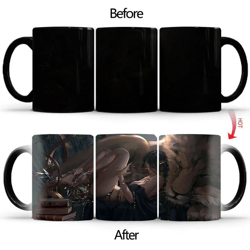 Seductive Beauty Color Changing Mug BSKT-042 Discoloration Coffee Mug Anime Custom Cup Personalized Gifts Cups Original Mugs Bar