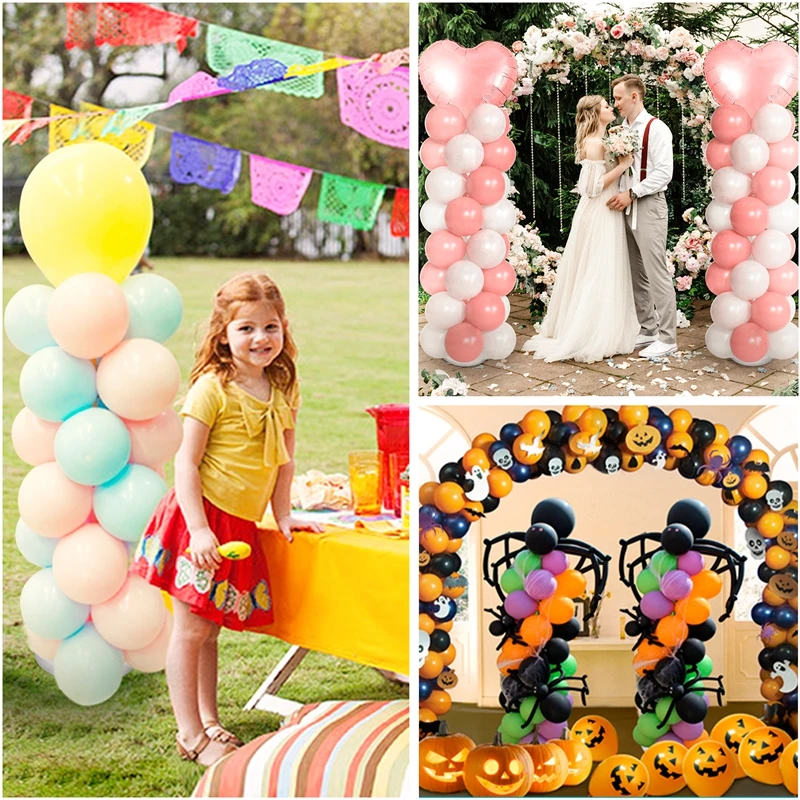 1/2set Adjustable Balloon Column Stand Metal Balloon Holder with Plastic Base for Birthday Party Wedding Decoration Baby Shower