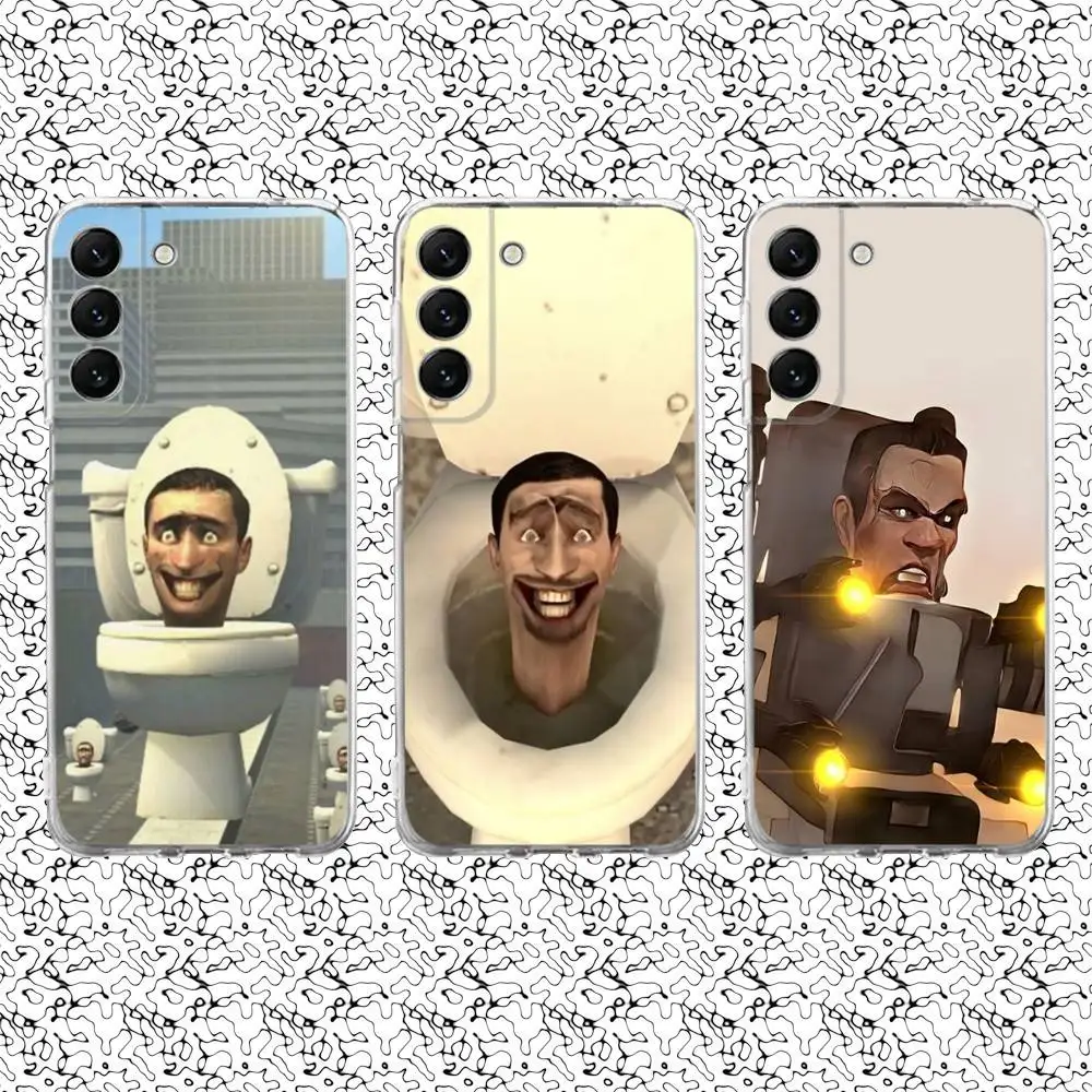 

Skibidi toy Phone Case For Samsung S24,30,21,22,23,20 FE,lite,PIus,Ultra,5G,Note,9,10 Transparent Cover