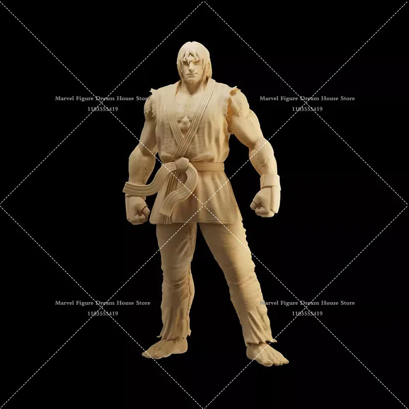 1/64 1/43 1/35 Scale Miniature Scene Doll White Model Un-panited Fighter Man Ken Ryu Sagat Guile Vega Action Figure Doll