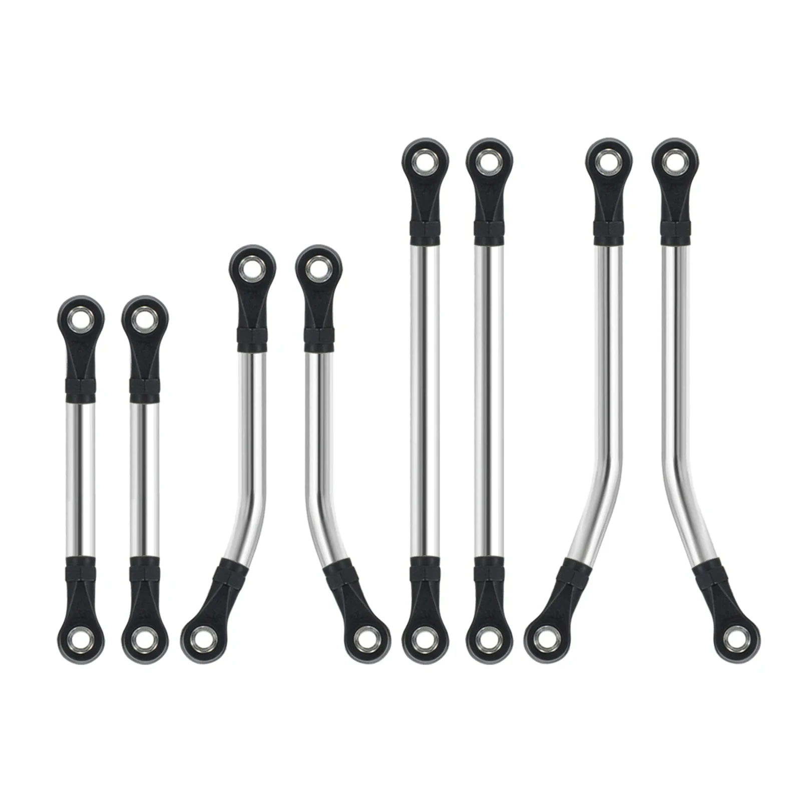 Aluminum Alloy Wheelbase Steering Link Rod Set For 1/18 Trx4m RC Car Part RC Car Accessories Replacement Parts