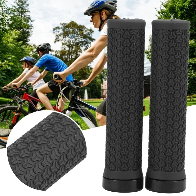 

ZTTO Mountain Bike Handlebar Single Locking Grips Bicycle Shock Absorbing Rubber