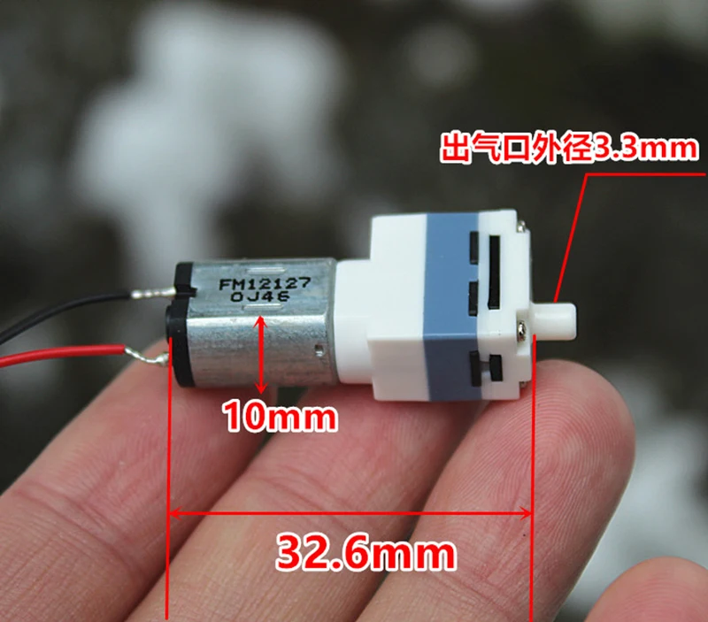 

DC 3V 3.7V Mini Air Pump Small Micro Oxygen Pressure Pump Diaphragm Sphygmomanometer Blood Monitor Aquarium Water Fish Tank DIY