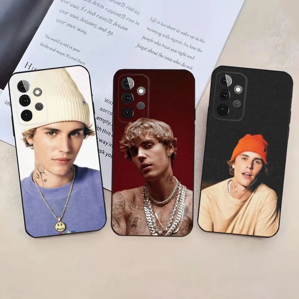 Fashion J-Justin Bieber  Phone Case For Samsung Galaxy A13,A21s,A22,A31,A32,A52,A53,A71,A80,A91 Soft Black Cover