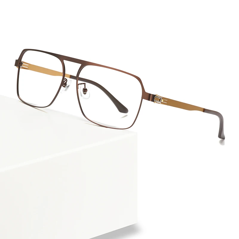 Titanium Alloy Optical Glasses Frame Men Pilot Eyewear New Male Classic Full Myopia Prescription Eyeglasses Frames
