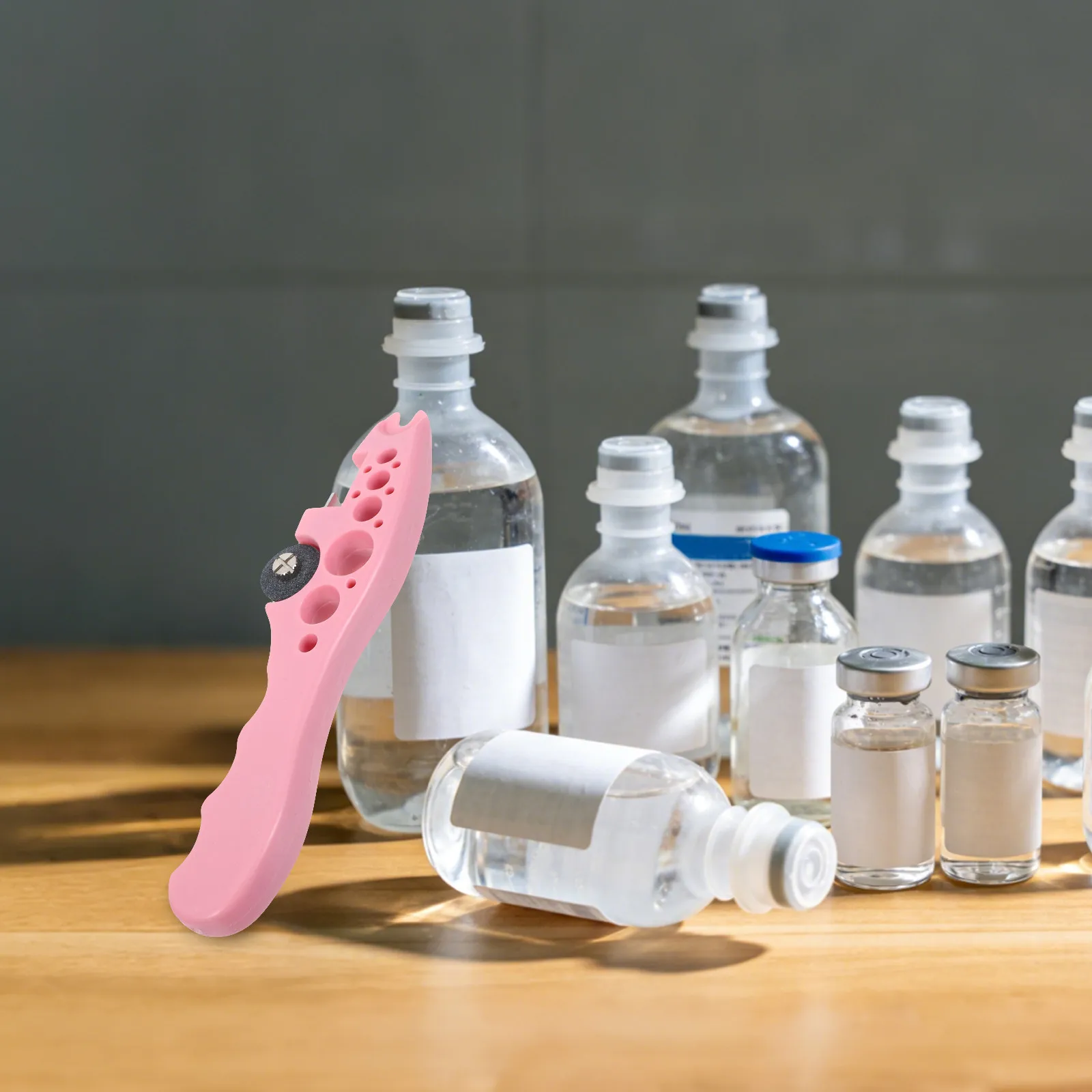 

1Set Glass Bottle Breaker Set with Abrasive Wheel Design Easy Ampoule Opener for Hospitals Clinics Pharmacies Home Healthcare