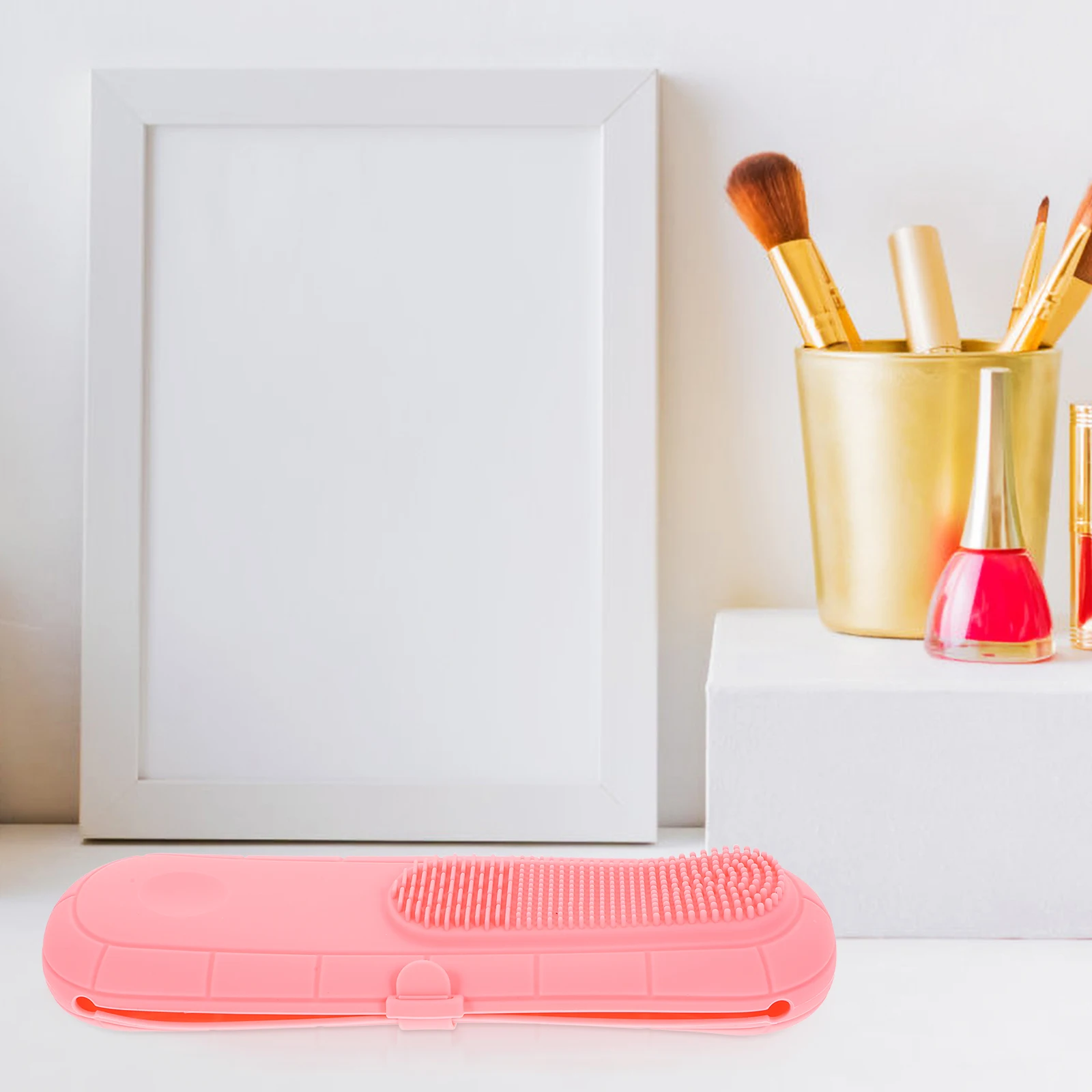 

Multifunctional Makeup Brush Storage Bag Large Capacity Portable Pouch Travel Beauty Tool Holder Silicone Case Brushes