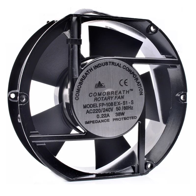 Brand new original FP-108EX-S1-S/B 17250 17251 172x150x51mm 110V 220V 380V 38W cabinet metal heat-resistant cooling fan