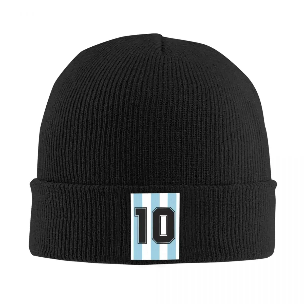 Argentina Football Legend 10 Diego Knitted Hat for Women Men Beanies Winter Hats Acrylic Sport Lover Crochet Caps