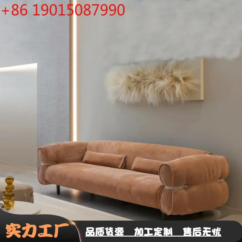 blogger with the same three-person cream small fresh cable tie sofa B & B living room antique velvet sofa