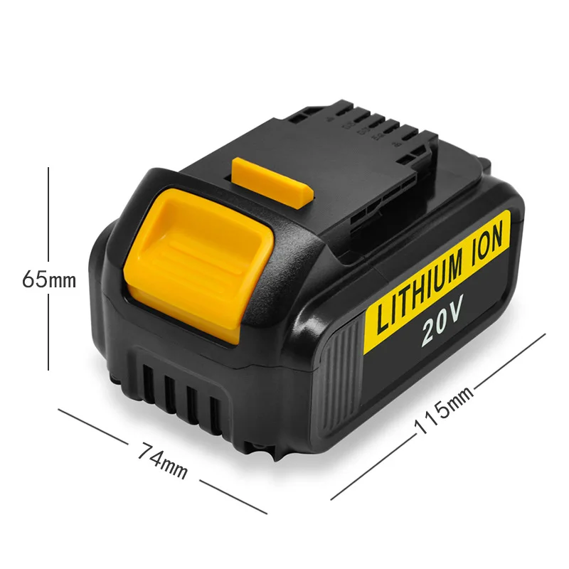 

Сменный аккумулятор емкостью 2500 мАч для инструментов DeWalt 20 В MAX, совместимый с литий-ионным аккумулятором DCB200/DCB203 для ударных отверток