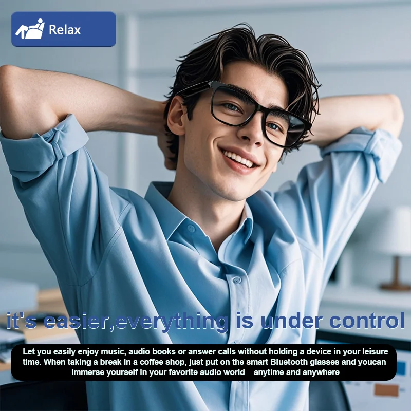 2025 For Xiaomi Bluetooth Smart Glasses Magnet Clip On Polarized Myopia Eyewear Anti Blue Light Progressive Reading Glasses