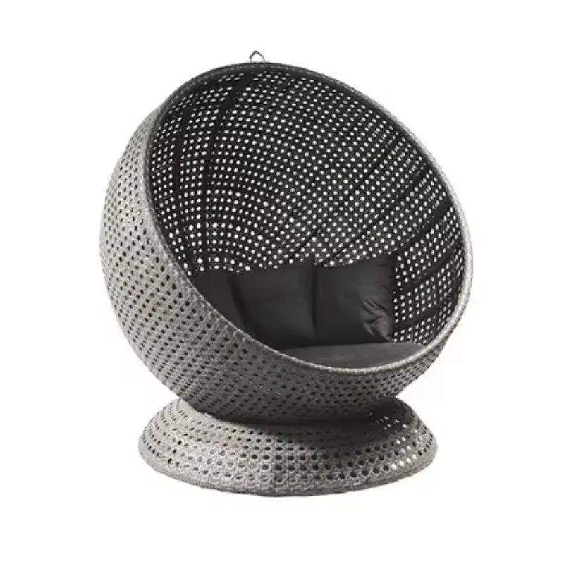 

Modern Design Outdoor Sunbed Flat Wicker Weaving with Cushion Comfortable Furniture for Garden Patio