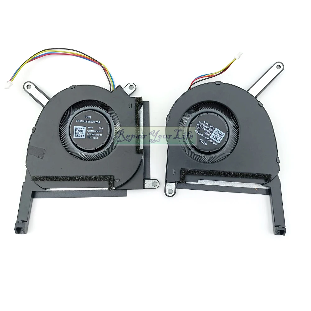 Imagem -02 - Ventiladores de Refrigeração para Asus Tuf Gaming Cpu Gpu Refrigerador Radiador A15 Fa507 Fa707 Fx507 Fa507rc Fa507re Novo 5v 13nr08y0t01011