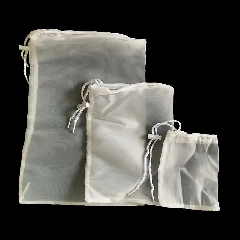 5/10Pcs 200Mesh Filter Net Bag Acquarium Bio Ball Carbon Media Isolation Bags Food Filter Strainers Mesh Kitchen Strainer Bags view 2