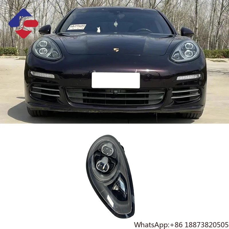 New Style for Porsche 2014 2015 Panamera Double Lens LED Headlights Headlamp High Configuration