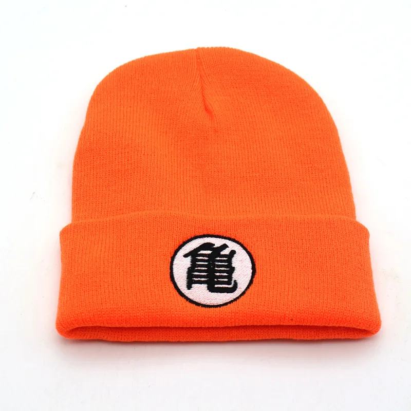 Anime Son Goku Kakarotto Cosplay Hat Adult and children\'s autumn and winter warm knitted hats Embroidered Pullover Hat