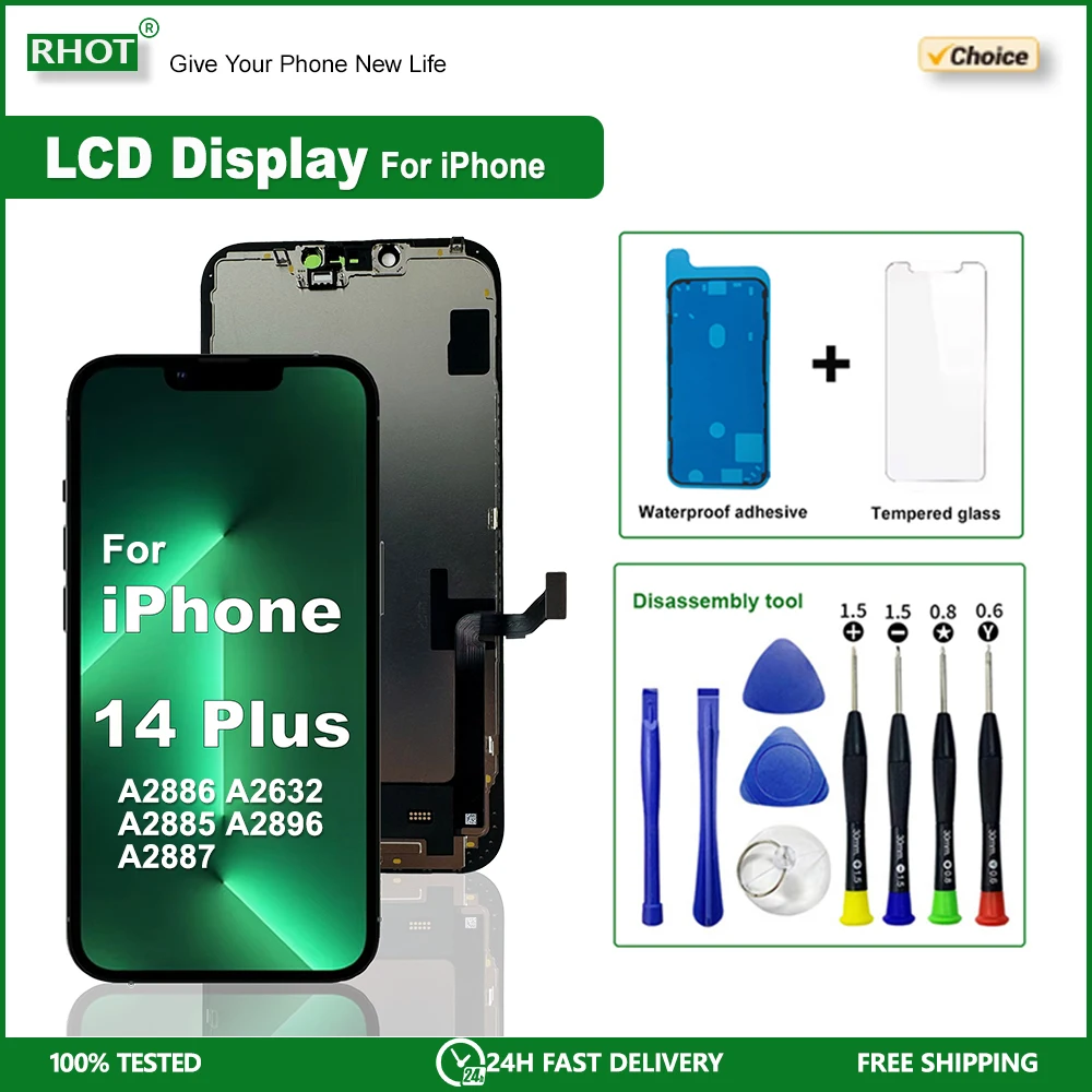 oled-incell-lcd-iphone-14-plus-lcd-a2886-a2632-タッチスクリーンデジタイザーアセンブリ交換部品-ip-14-plus-lcdディスプレイ用