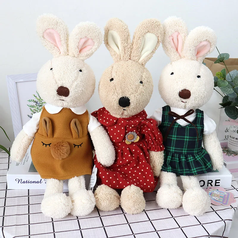 Doll Clothes Fits 30cm/45cm/60cm Le Sucre Rabbit Plush Toy BJD Doll Sweater Dress Couple Suit Outfit Accessories Children Gifts