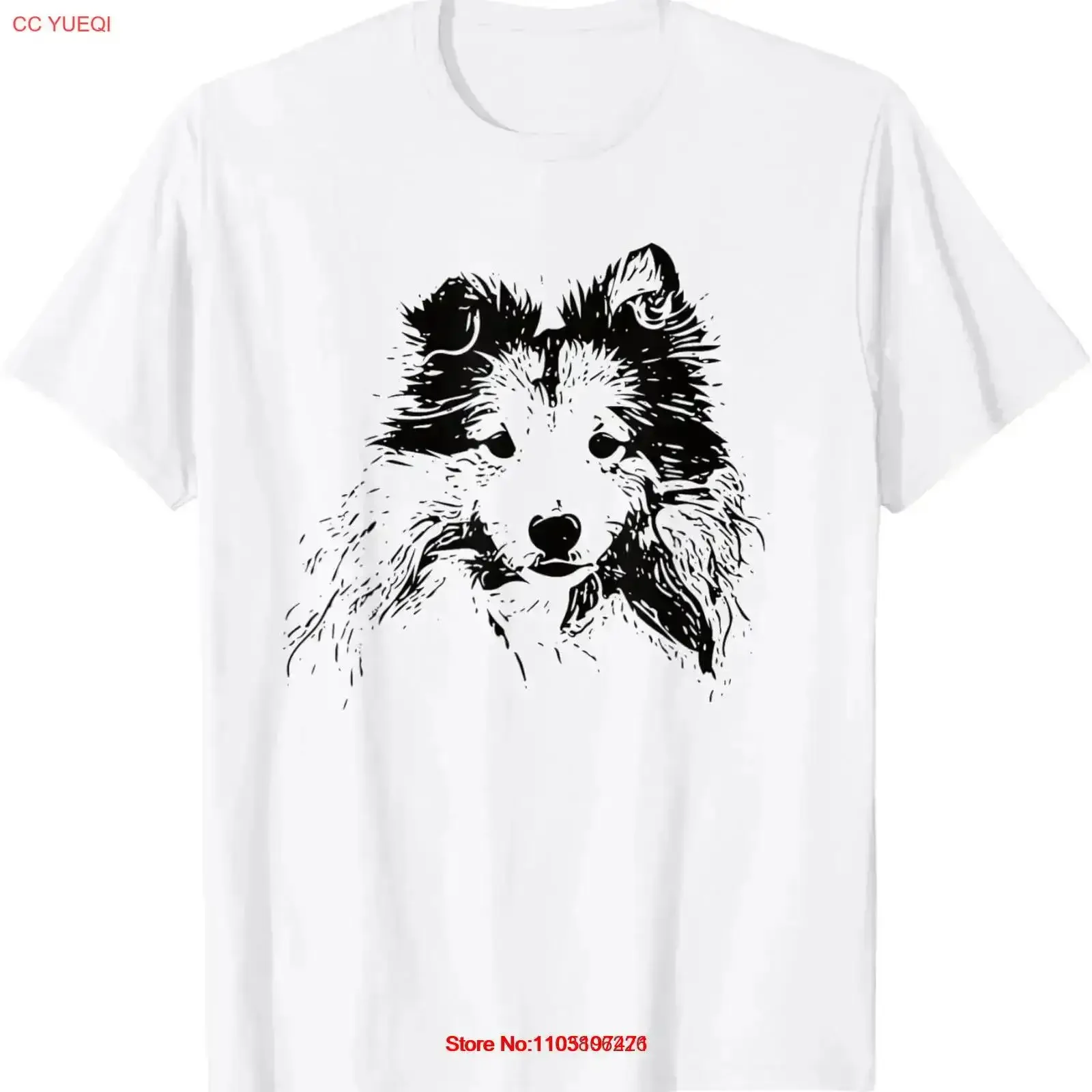 Diseño de perro pastor Shetland para propietarios de Sheltie, camiseta vintage lavada, ropa de diseñador de moda, gráfico versátil estirado