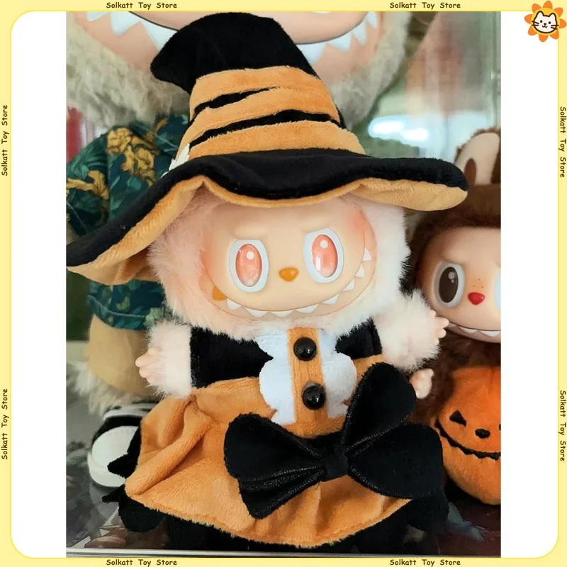 فقط الملابس لملابس دمية لابوبو اليقطين قبعة الساحرة النحل زهرة بذلة شال موضة البرتقال دعوى هالوين هدية العصرية اللعب