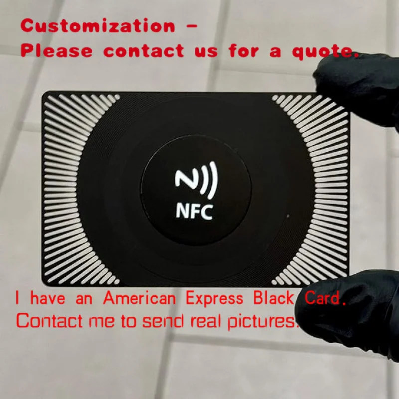 

custom.Customized Printing High - End Stainless Steel Metal Business Card with NTAG216 Hotel Access and Payment Membership C