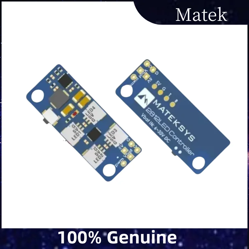 

Контроллер Matek 2812LED V2, 2-6S w/5V BEC, для освещения 2812ARM-4/6, модуль управления светодиодом