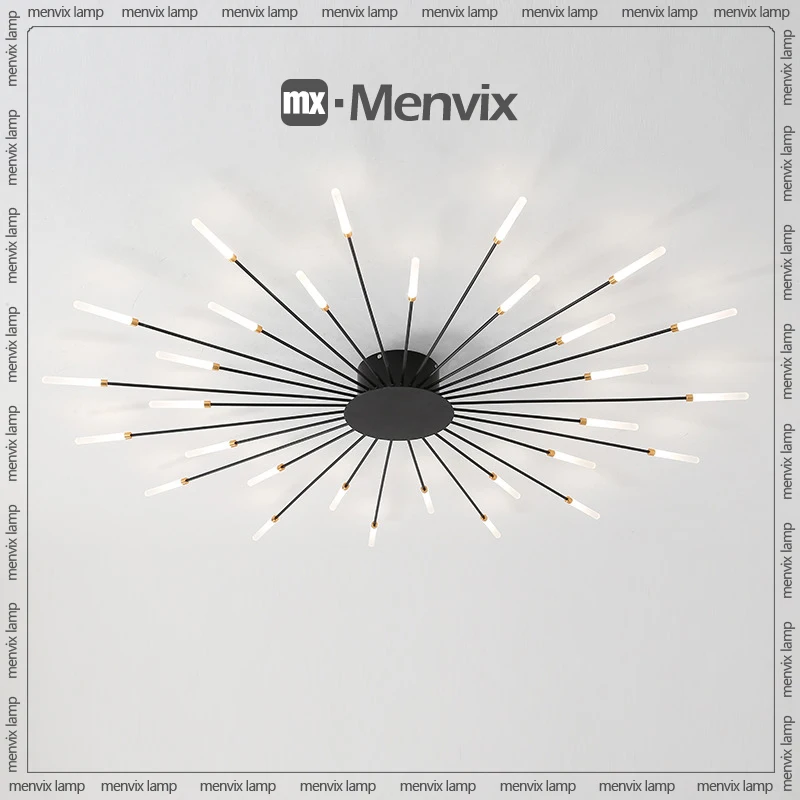 Menvix LED Chandeliers Lighting for Living Room Ceiling Lights Creative Led Fireworks Lights Atmosphere Bedroom Dining Room Lamp