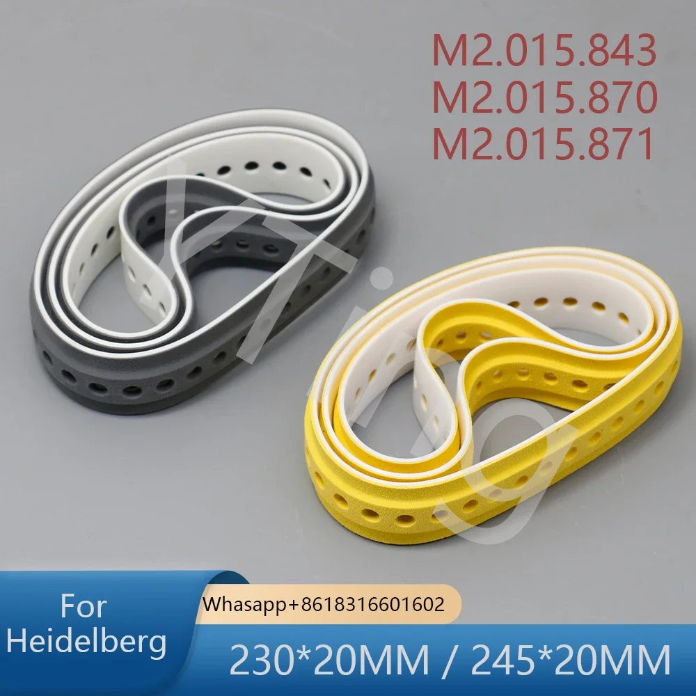 Best Quality Heidelberg 230*20 245*20 Belt SM74 M2.015.843 M2.015.871/B Suction Tape Belt Sheet Slow Down Belt