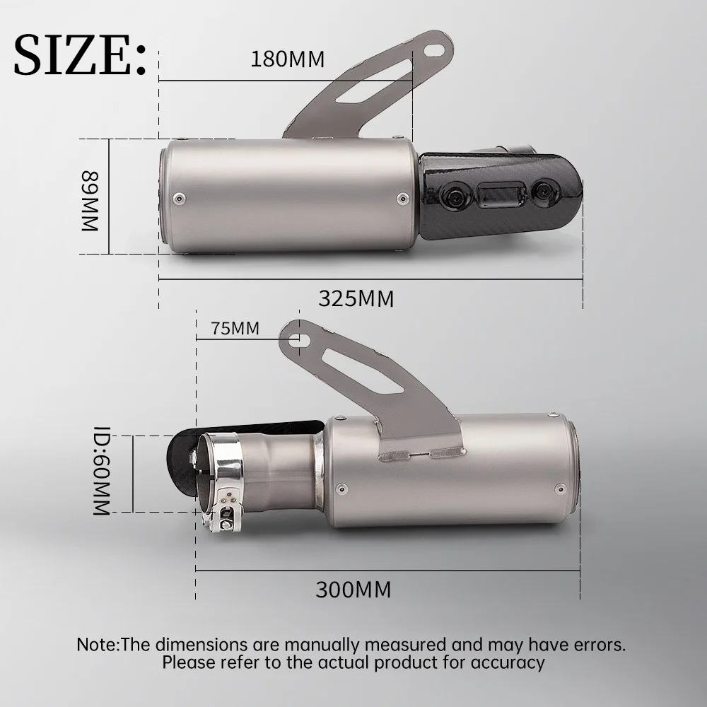 Motorcycle exhaust system modification with seamless alloy connecting pipe muffler suitable For BMW S1000RR (2019-2025 models).