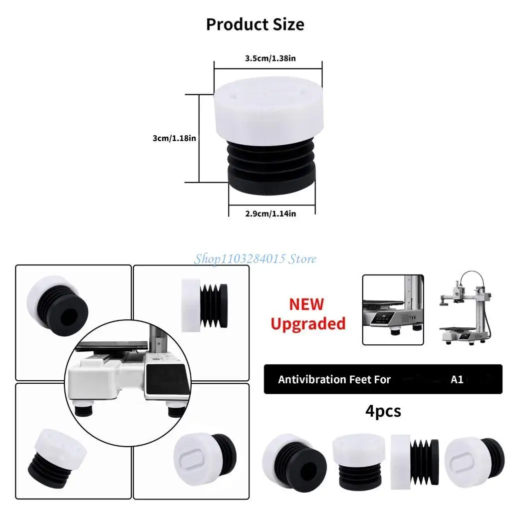 

R6FF анти вибрационные ноги для лабораторных 3D -принтера уменьшают коктейли на столах и печать шумоподнать