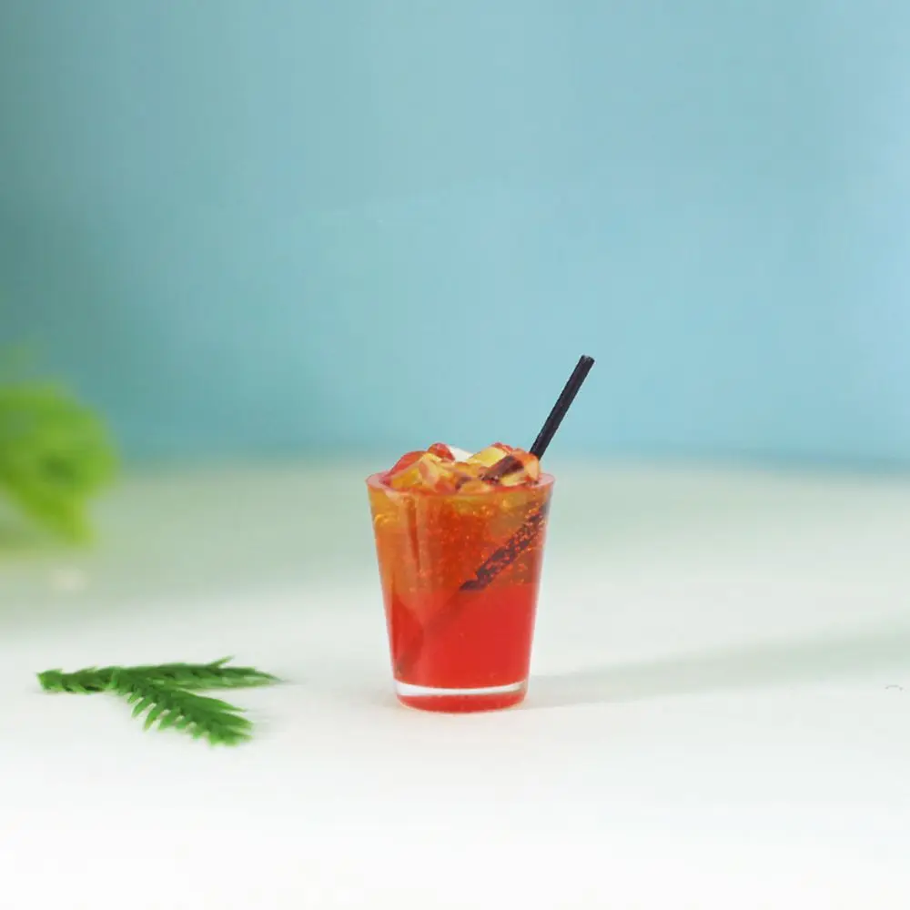 Craft Pretend Play Drinks Model Kitchen Tool Model Miniature Fruit Tea Cup Simulation Food  Dollhouse Accessories
