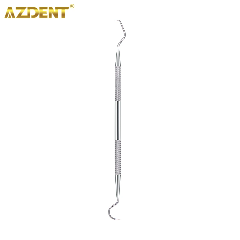 AZDENT Dental Cleaning Tools Set Mouth Mirror Stainless Steel Tweezers Elbow Probe Dentists Instrument Teeth Whitening Dentistry