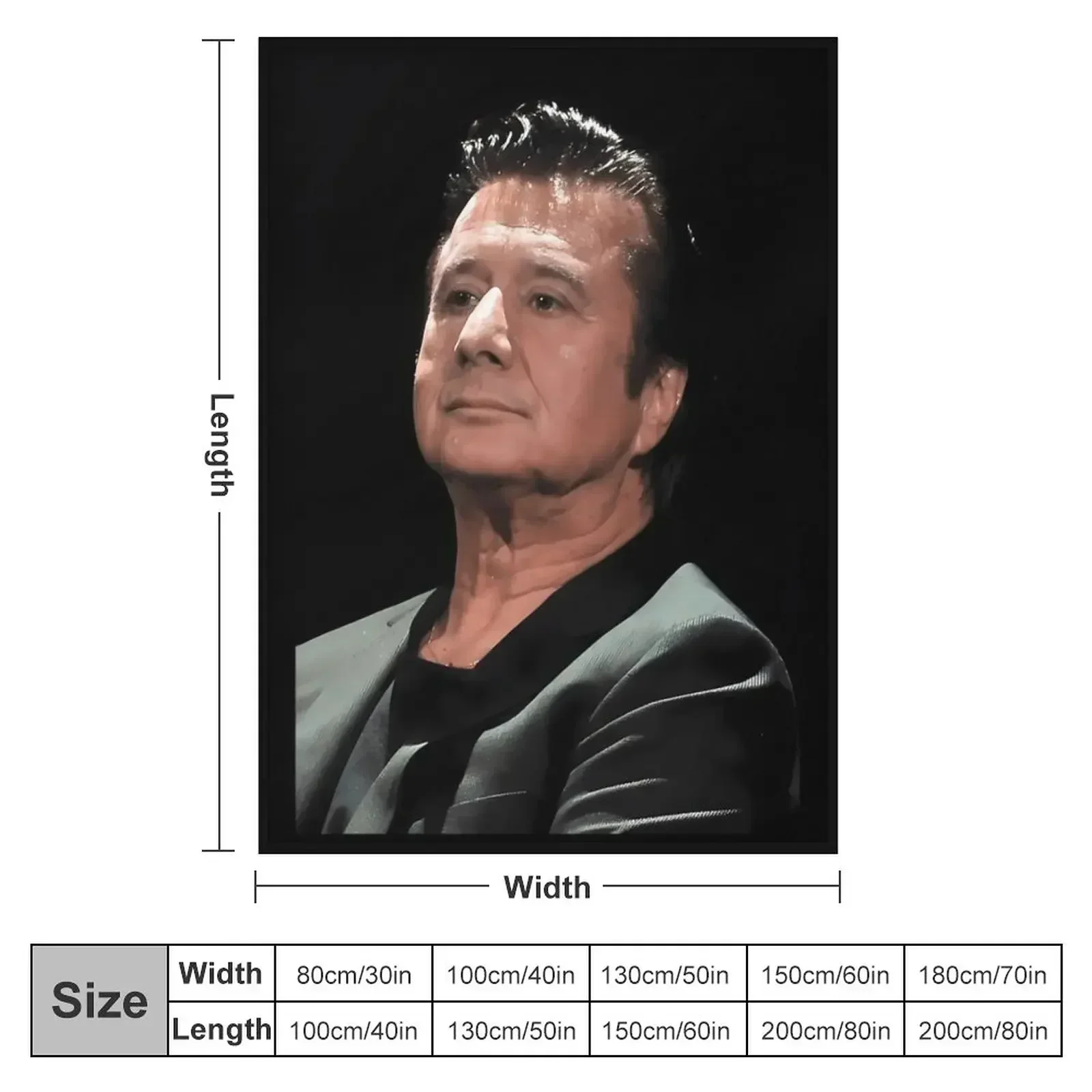 Steve Perry Art Throw Blanket heavy to sleep Custom Blankets