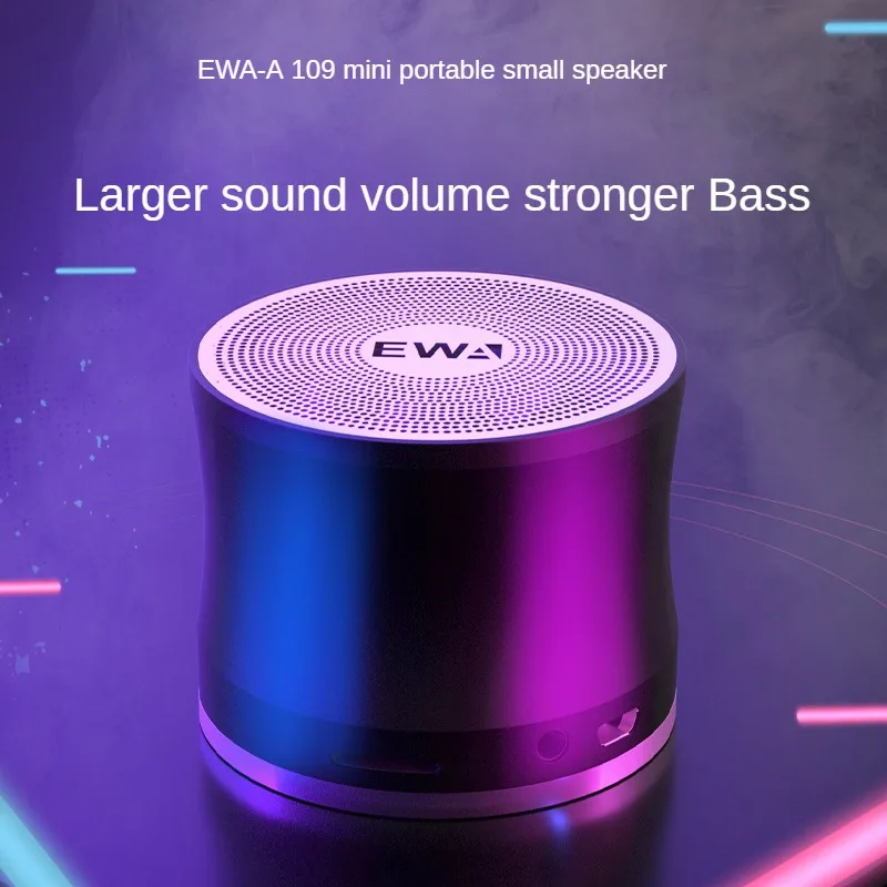 EWA A109Pro Bluetooth Sound Subwoofer Outdoor Car Call Card Portable TWS Wireless Speaker Mini Speakers For Mobile Computers