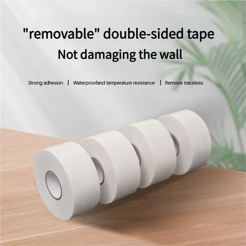 شريط رغوي أبيض قوي للغاية على الوجهين، وسادة تثبيت لاصقة مقاومة للماء لتثبيت الجدار، ومضادة للتصادمات والأشياء الصغيرة #1