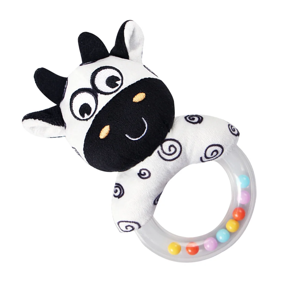 Anneau à main en forme d'animal, Surface lisse, facile à saisir, jouet éducatif, stimule la vue, développement auditif