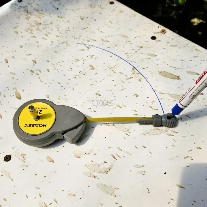 

Лучевой компас, деревообрабатывающий калибр, рулетка, круглая маркировка, вращающийся измерительный инструмент, прямой и изогнутый рисунок, линейка компаса