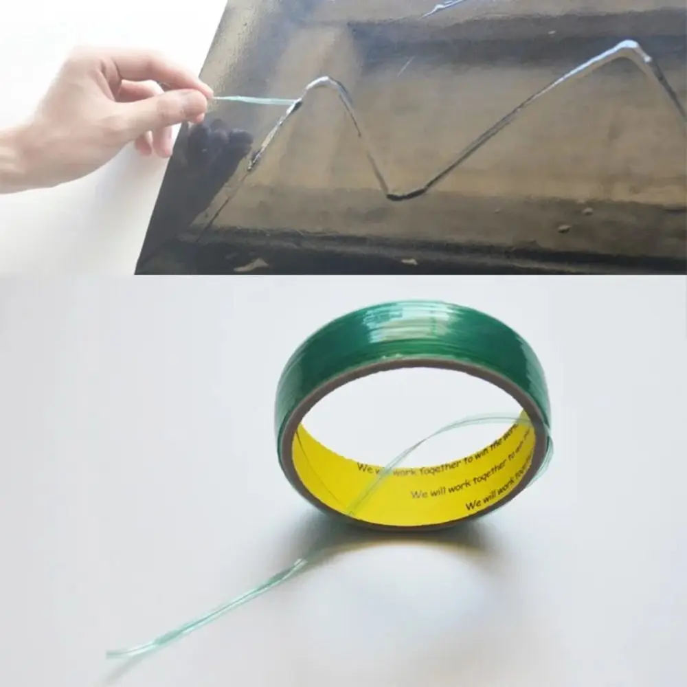 

Multi-Purpose Vinyl Wrap Cutting Tape 5m/10m Adhesive Backing Finish Line Tape Flexible Material Green Knifeless Tape