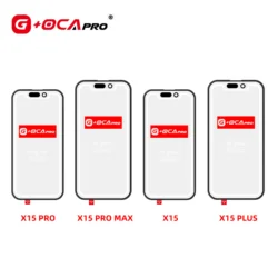 5pcs G+OCAPro Glass Panel with OCA 2 in 1 for iPhone X to 15ProMax Glass Panel Broken Phone Repair Replacement