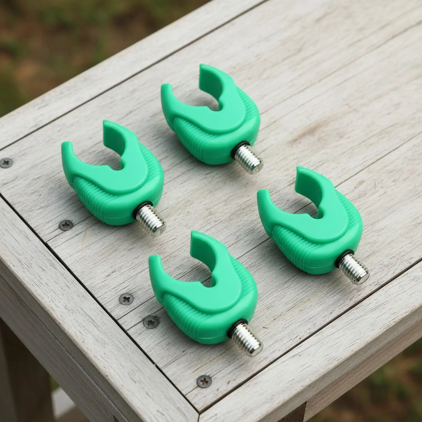 4 Pieces Silicone Fishing Rod Holder Head Flexible Glow-in-the-Dark Rod Holder Head Luminous Non-Scratch for Night Anglers