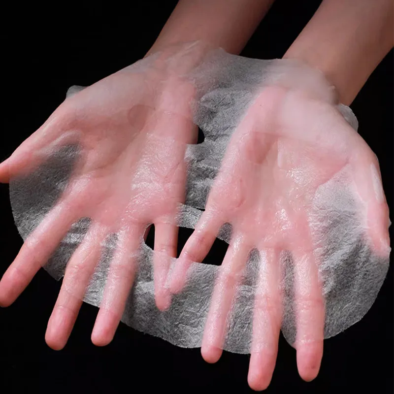 500/100 قطعة رقيقة جدا قناع الوجه القابل للتصرف ورقة التجميل القطن الأنسجة قناع الوجه ورقة لصالون التجميل أدوات العناية بالبشرة #5