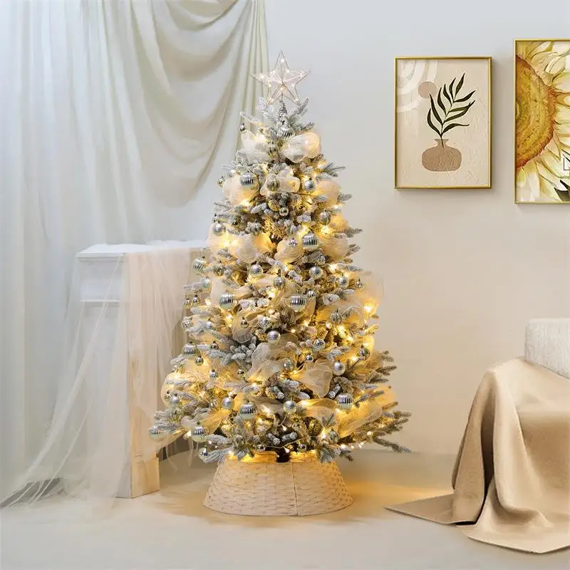 Pure PE Leaf White Snow Premium Christmas Tree