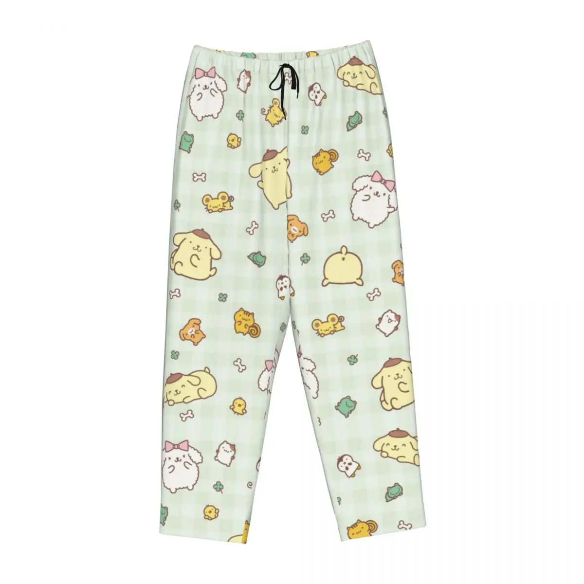 Women\'s Sanrio Apparel Pompompurin Pajama Pants for Home Casual Househould Hello Kitty Kuromi Trousers Gifts for Girls Fans