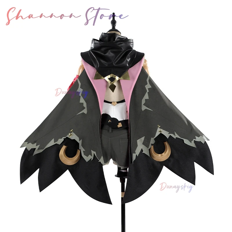 لعبة جينشين إمباكت جاهودا أزياء تنكرية عباءة قبعة نظارات زي الهالوين الدعاوى الدعائم الملابس أنيمي ملابس النساء الجلد الجديد