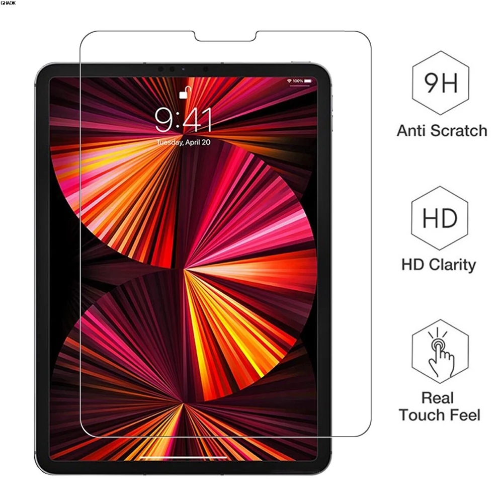 2PCS Screen Protector For iPad Pro 11 inch 2021 3rd Gen A2301 A2459 A2460 11'' Protective Film Anti Scratch Clear Tempered Glass